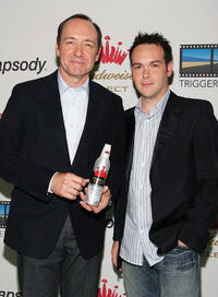 Kevin Spacey and Dana Brunetti at the re-launch of Triggerstreet.com.