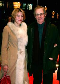 Valeria Bruni-Tedeschi and Ken Loach at the 55th annual Berlinale International Film Festival premiere of "Tickets."
