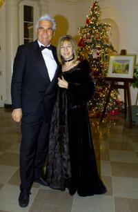 James Brolin and Barbra Streisand at the White House.