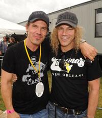 Josh Brolin and David Bryan at the 2009 New Orleans Jazz and Heritage Festival.