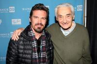 Josh Brolin and Howard Zinn at the 2009 Sundance Music Festival.