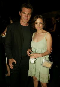 Josh Brolin and Rachael Leigh Cook at the after party for the premiere of ”Into the West” at the Museum of Natural History in New York City.