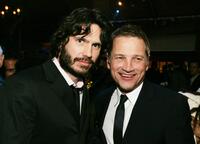 Shane Brolly and Clint Culpepper at the after party of the premiere of "Underworld Evolution."