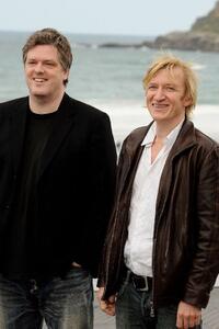 Director Matthias Glasner and Jens Albinus at the 57th San Sebastian International Film Festival.