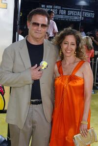 Albert Brooks with his wife at the Los Angeles premiere of 20th Century Foxs "The Simpsons Movie".