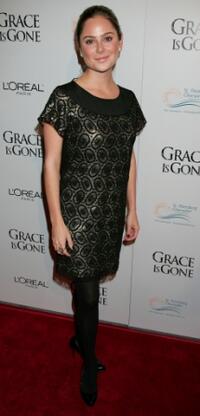 Amanda Brooks at the premiere of "Grace is Gone."