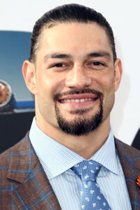 Roman Reigns at the premiere of "Fast & Furious Presents: Hobbs & Shaw" in Hollywood.