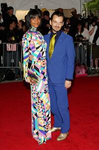 Joy Bryant and Matthew Williamson at the Metropolitan Museum of Art Costume Institute Gala.