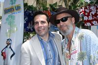 Jeff Bridges and Mario Cantone at the Premiere of "Surfs Up".