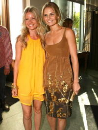 Anita Briem and Jennifer Morrison at the after party of the premiere of "Journey to the Center of the Earth."