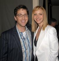 Dan Bucatinsky and Lisa Kudrow at the premiere of "The Comeback."