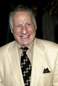 Mel Brooks at West Bank Cafe for the opening night party for "squeeze Box".