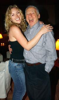 Mel Brooks and Jane Krakowski at Steven Webers party for his last performance of "The Producers".