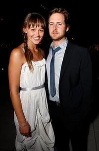 Sharni Vinson and A.J. Buckley at the reveal and launch party of LG Electronics' (LG) Scarlet HD TV series.