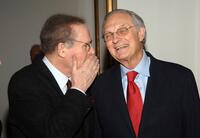 Alan Alda and Charles Grodin at the party to celebrate the publication of Grodins book "If I Only Knew Then . . .".