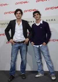 Paolo Briguglia and Lele Nucera at the photocall of "L'Abbuffata" during the 2nd Rome Film Festival.