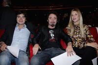 Paolo Briguglia, Federico Zampaglione and Nicoletta Romanoff at the "Concert" during the 2nd Rome Film Festival.