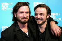 Tom Budge and Matthew Newton at the Opening Night Gala of "Looking for Eric" in Australia.