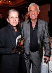 Genevieve Bujold and Jean-Paul Belmondo at the 35th Annual Los Angeles Film Critics Association Awards.