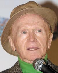 Red Buttons at the Motion Picture Hall Of Fame press conference.