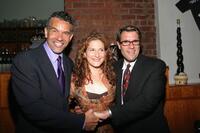 Brian Stokes Mitchell, Ana Gasteyer and Jim J. Bullock at the after party of "Hair."