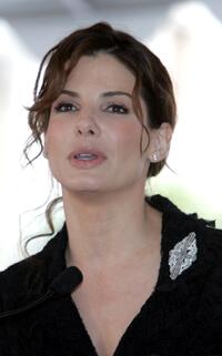 Sandra Bullock at the Hollywood Walk of Fame.