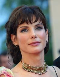 Sandra Bullock at the screening of "Murder by numbers" during the 55th Cannes film festival.