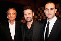 Homayoun Ershadi, Khaled Hosseini and Khalid Abdalla at the Closing Night Gala and premiere of "The Kite Runner" during the 4th Dubai International Film Festival.