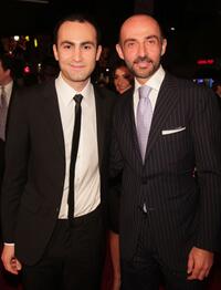 Khalid Abdalla and Shaun Toub at the premiere of "The Kite Runner."