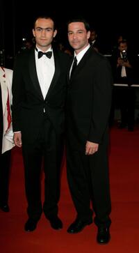 Khalid Abdalla and David Alan Basche at the premiere of "United 93" during the 59th International Cannes Film Festival.