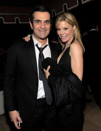 Ty Burrell and Julie Bowen at the after party of Weinstein Company's SAG in California.