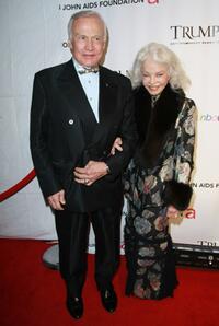 Buzz Aldrin and Lois Aldrin at the "An Enduring Vision" during the 7th Annual Elton John Aids Foundation Benefit.