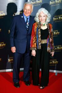 Buzz Aldrin and Lois Aldrin at the Jules Verne Adventure Film Festival.