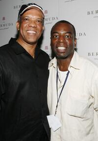 Levar Burton and Dr. Ewart F. Brown at the Bermuda Music Festival.