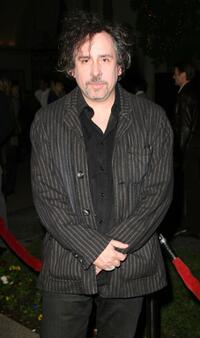 Tim Burton at the special screening of "Sweeney Todd."