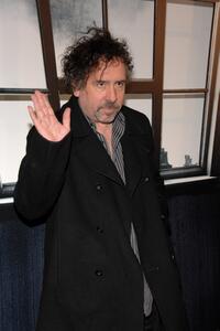 Tim Burton at the premiere of "Sweeney Todd."