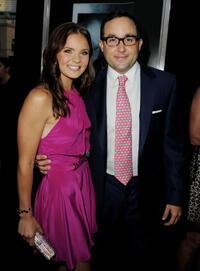 Ellen Wroe and P.J. Byrne at the California premiere of "Final Destination 5."