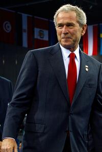 President George W. Bush at the Beijing 2008 Olympic Games.