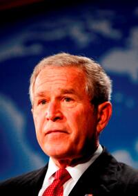 President George W. Bush at the Ronald Reagan Building and International Trade Center.