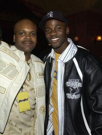 Reggie Rock Bythewood and Derek Luke at the after party of the premiere of "Biker Boyz."