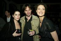 Neve Campbell, Billy Burke and Shalom Harlow at the Fox All-Star party for the 2004 TCA Winter Tour.