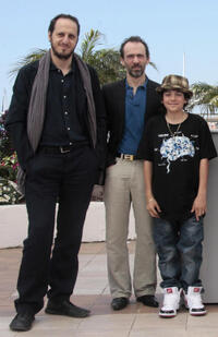 Fausto Russo Alesi, Corrado Invernizzi and Fabrizio Costella at the photocall of "Vincere" during the 62nd Cannes Film Festival.