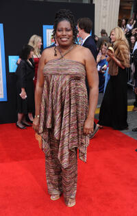 Carlease Burke at the California premiere of "Prom."