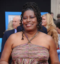 Carlease Burke at the California premiere of "Prom."