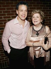 T.R. Knight and Marylouise Burke at the after party of the premiere of "A Prairie Home Companion."