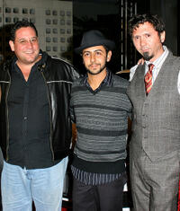 Director/editor Raul Marchand Sanchez, Humberto Busto and Rafi Mercado at the opening night gala of premiere of "Lions For Lambs" during the AFI FEST 2007.