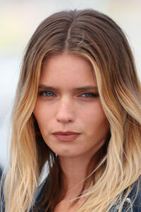 Abbey Lee at the "Horizon: An American Saga" photocall during the 77th annual Cannes Film Festival.