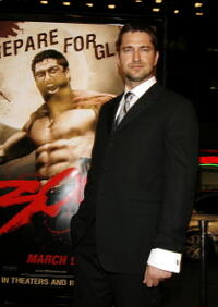 "300" star Gerard Butler at the L.A. premiere.