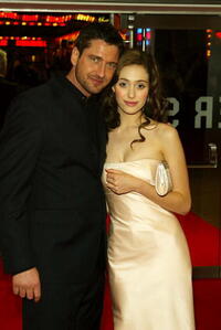 Gerard Butler and Emmy Rossum at the World Premiere of "Phantom Of The Opera" in London.