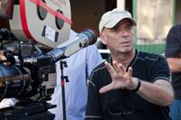 Martin Campbell on the set of "Edge of Darkness."